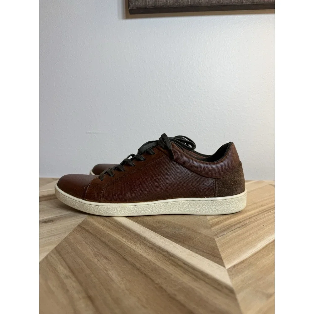 Crevo BICKNOR Mens 10 BROWN Chestnut Shoes SNEAKERS Preppy Minimalist Bus Casual